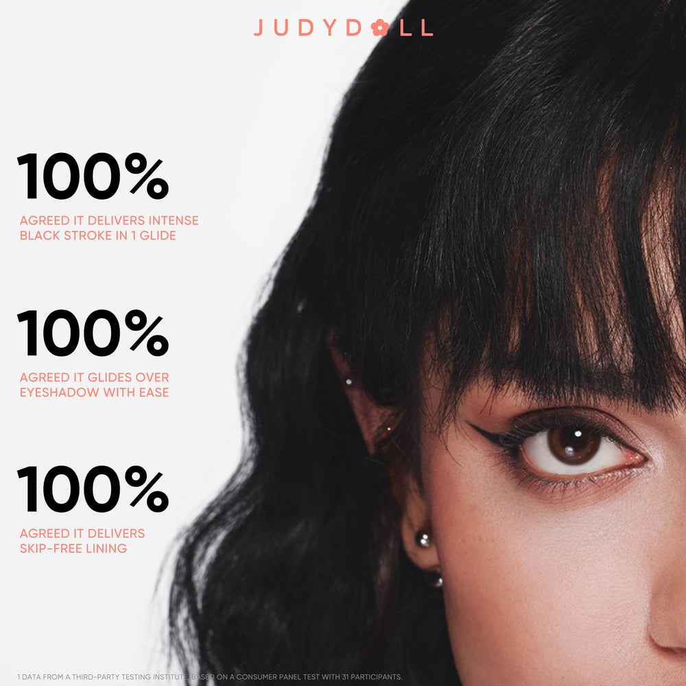 JUDYDOLL Ink Glider ideal for cat eyes and winged liner styles.