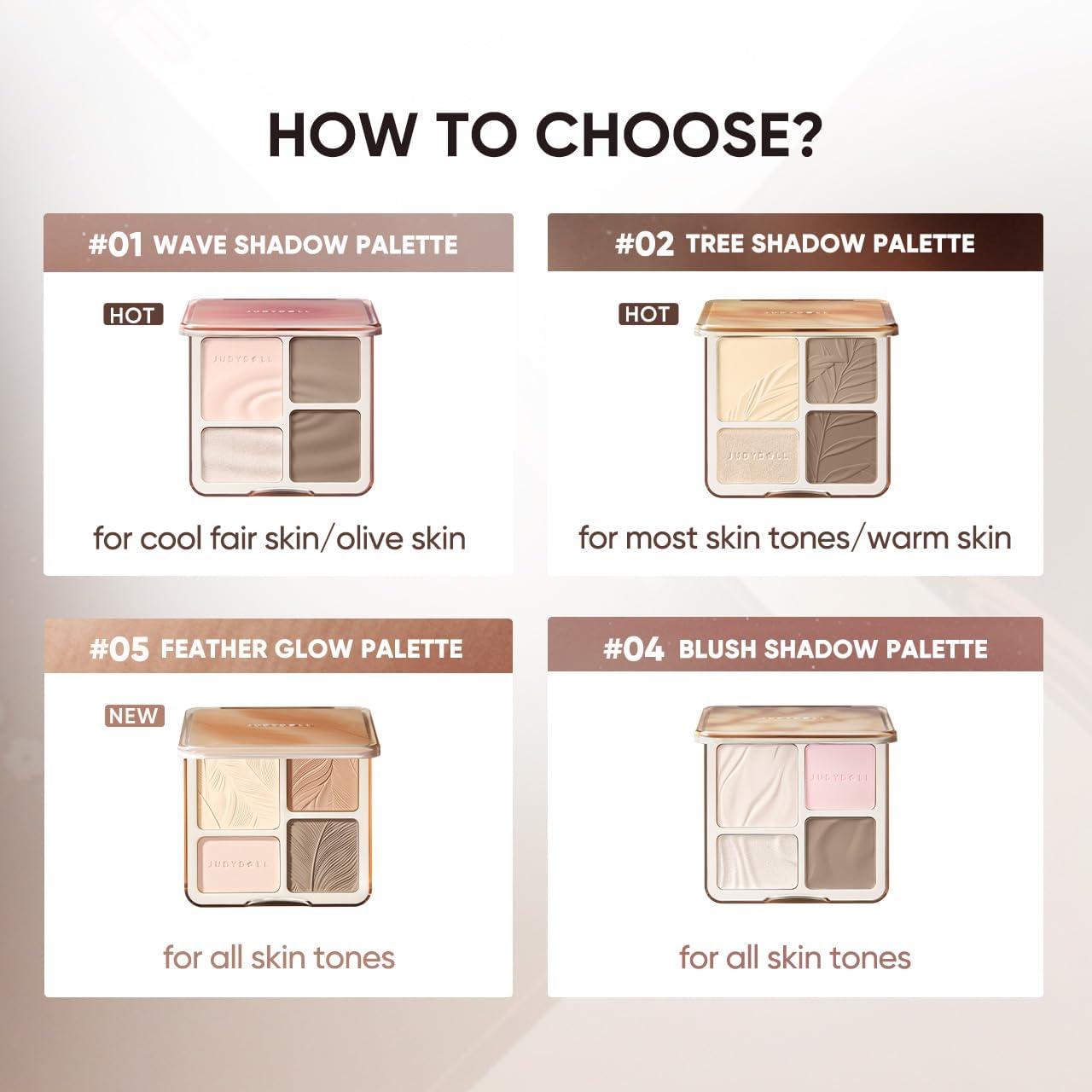JUDYDOLL Gift-ready packaging appeals to makeup lovers.