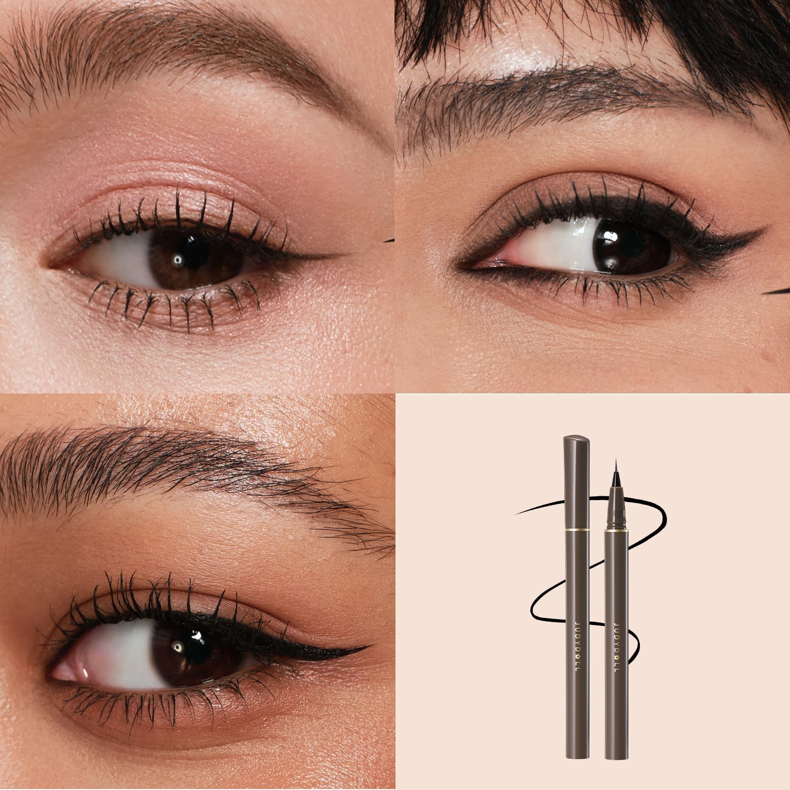 JUDYDOLL eyeliner dries quickly, reducing smudges