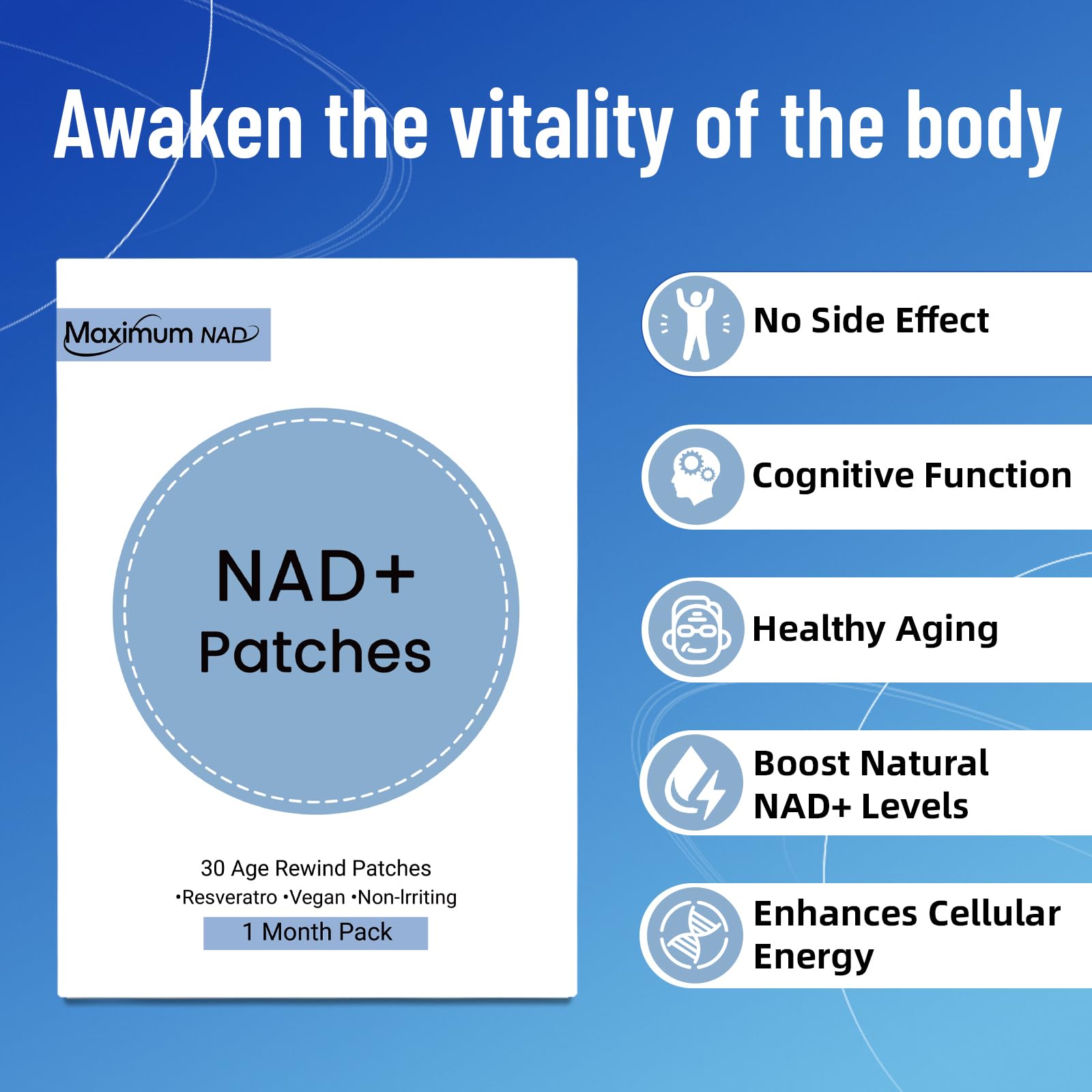 Patch on clean skin shows easy daily use