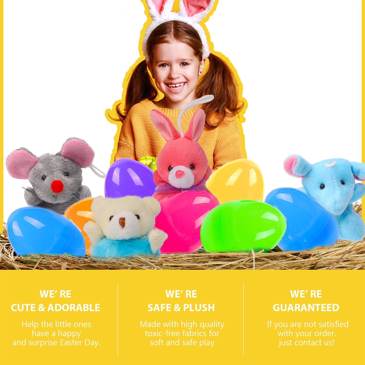 Vivid egg hunts encourage imagination at home or in classrooms.