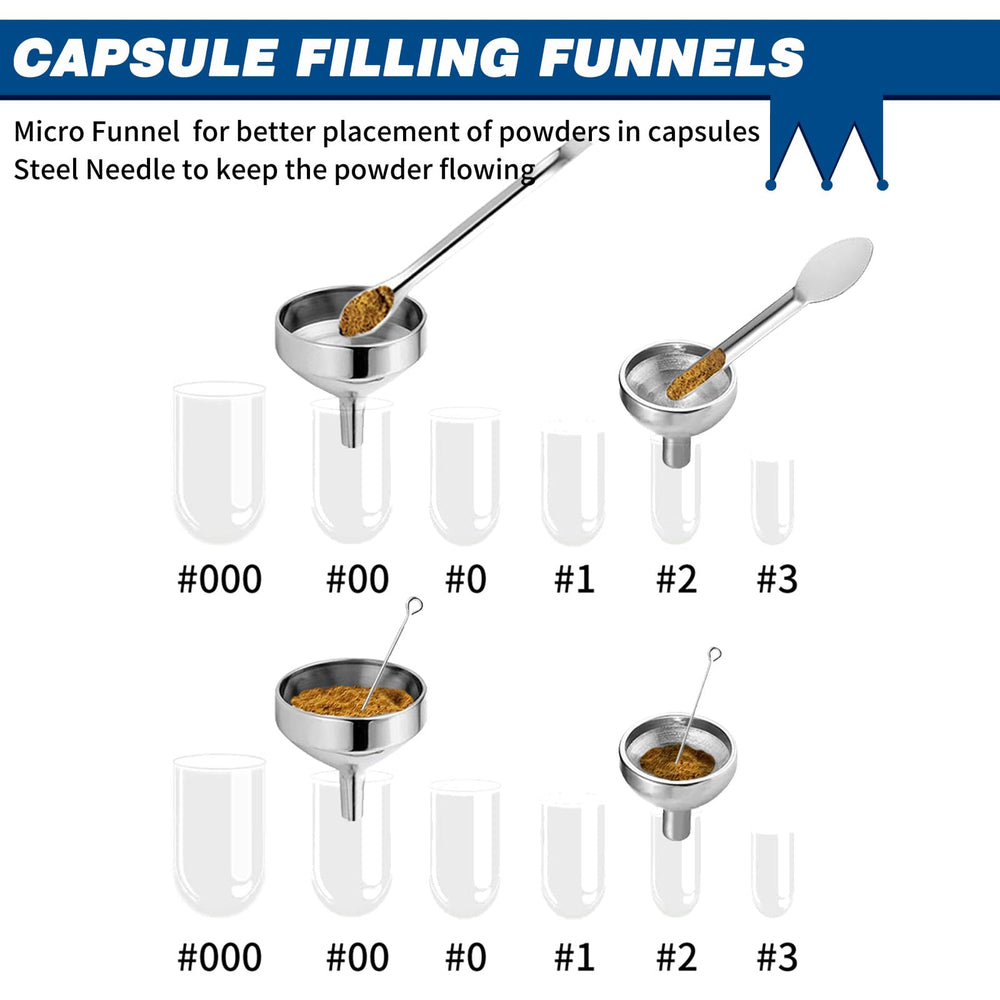 Jueion powder pan and capsule trays for spill free filling