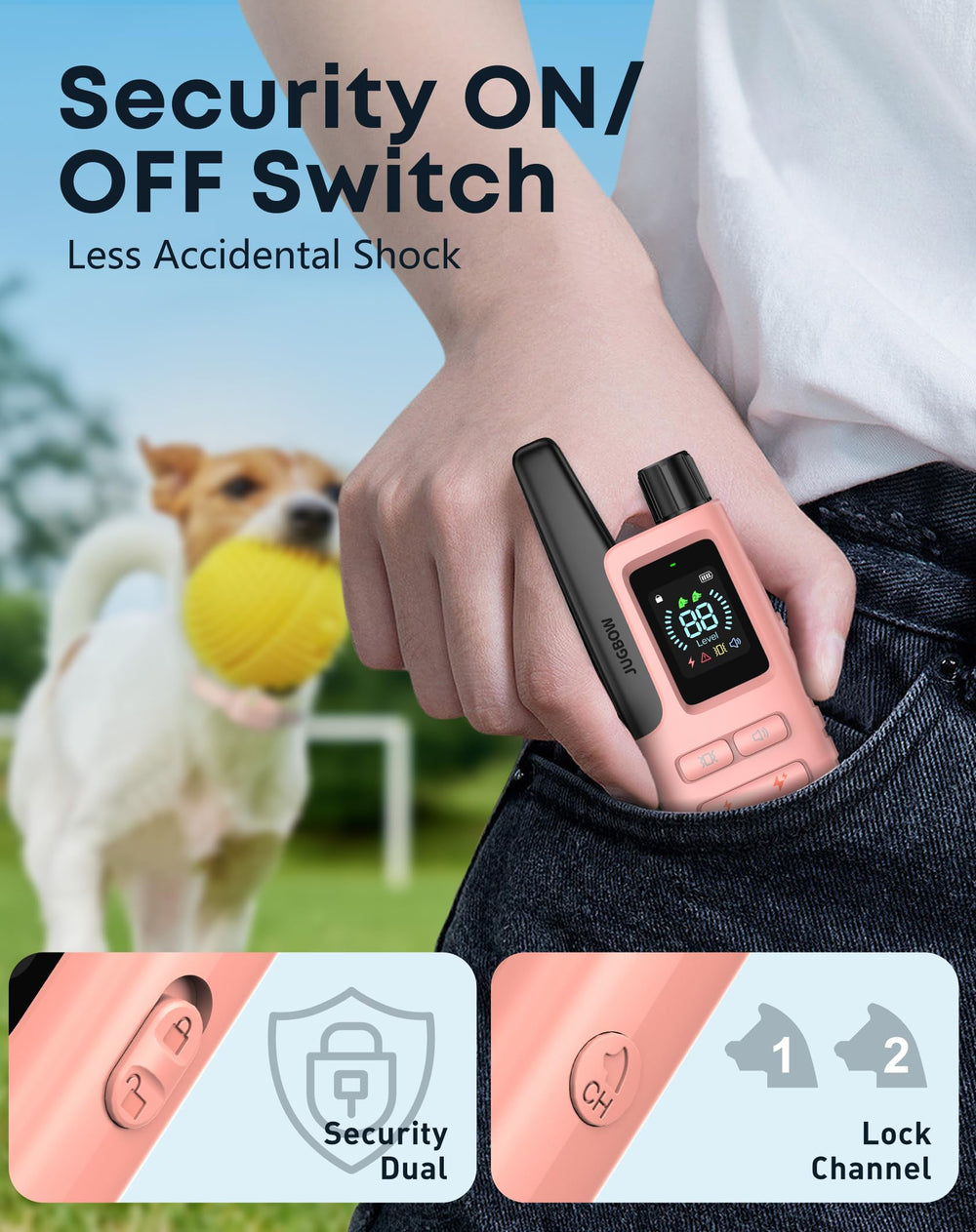 Jugbow USB fast charging keeps collar and remote ready