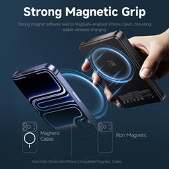 JuiceGogo Qi2 15W wireless charging in action for iPhone devices