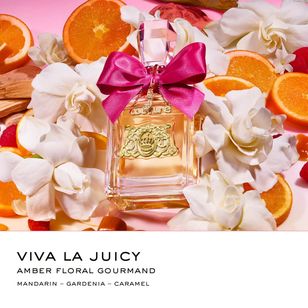 Juicy Couture Viva La Juicy EDP spray bottle, easy application on pulse points.