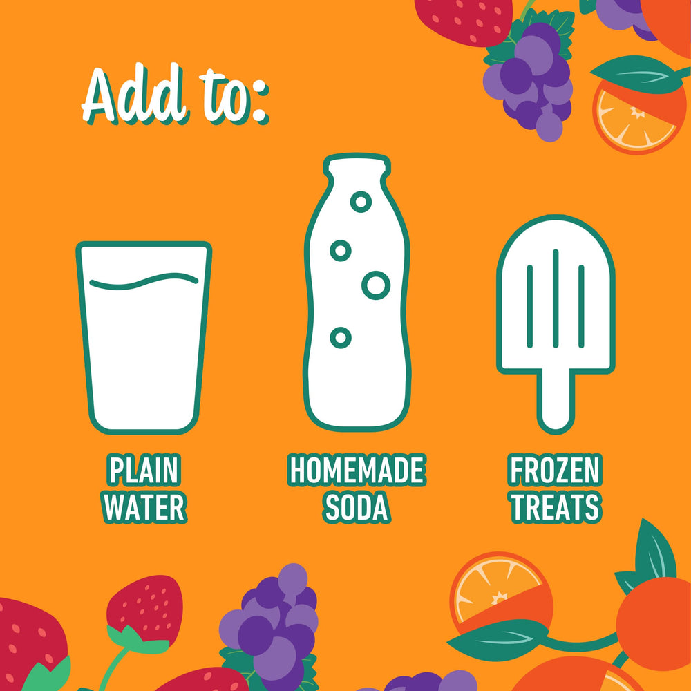 Juicy Mixes Crush Grape sugar-free label signals low calories