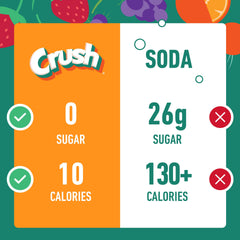 Juicy Mixes Crush Strawberry served in a glass of refreshing flavored water.