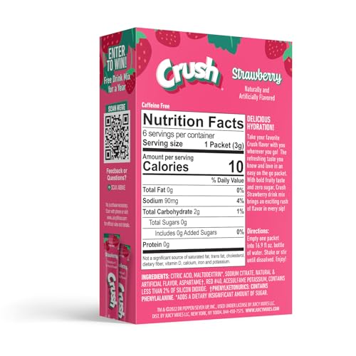Juicy Mixes Crush Strawberry—scoop and pour for easy, low-calorie flavor.
