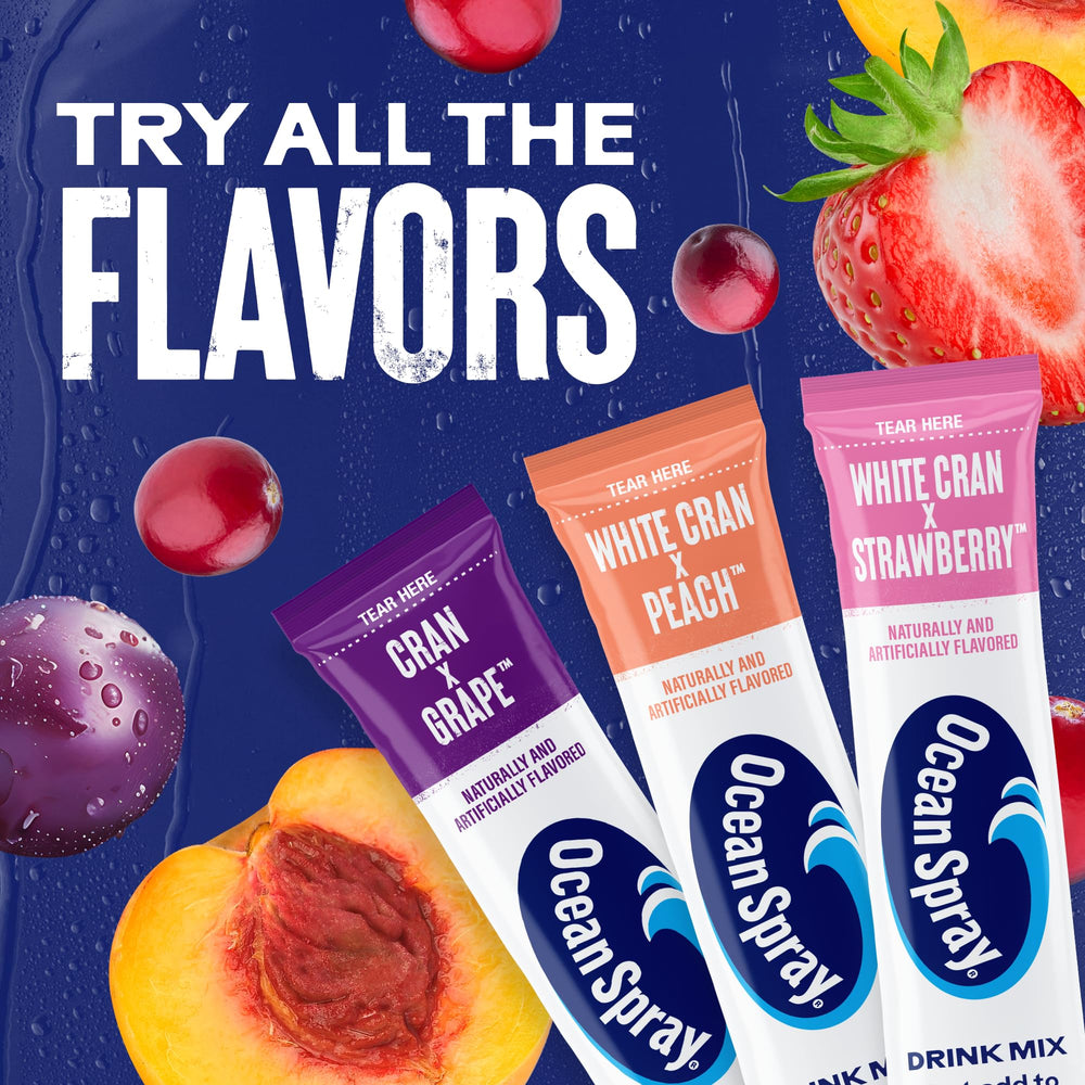 Juicy Mixes family box features 40 sticks for convenient sharing and quick sips.