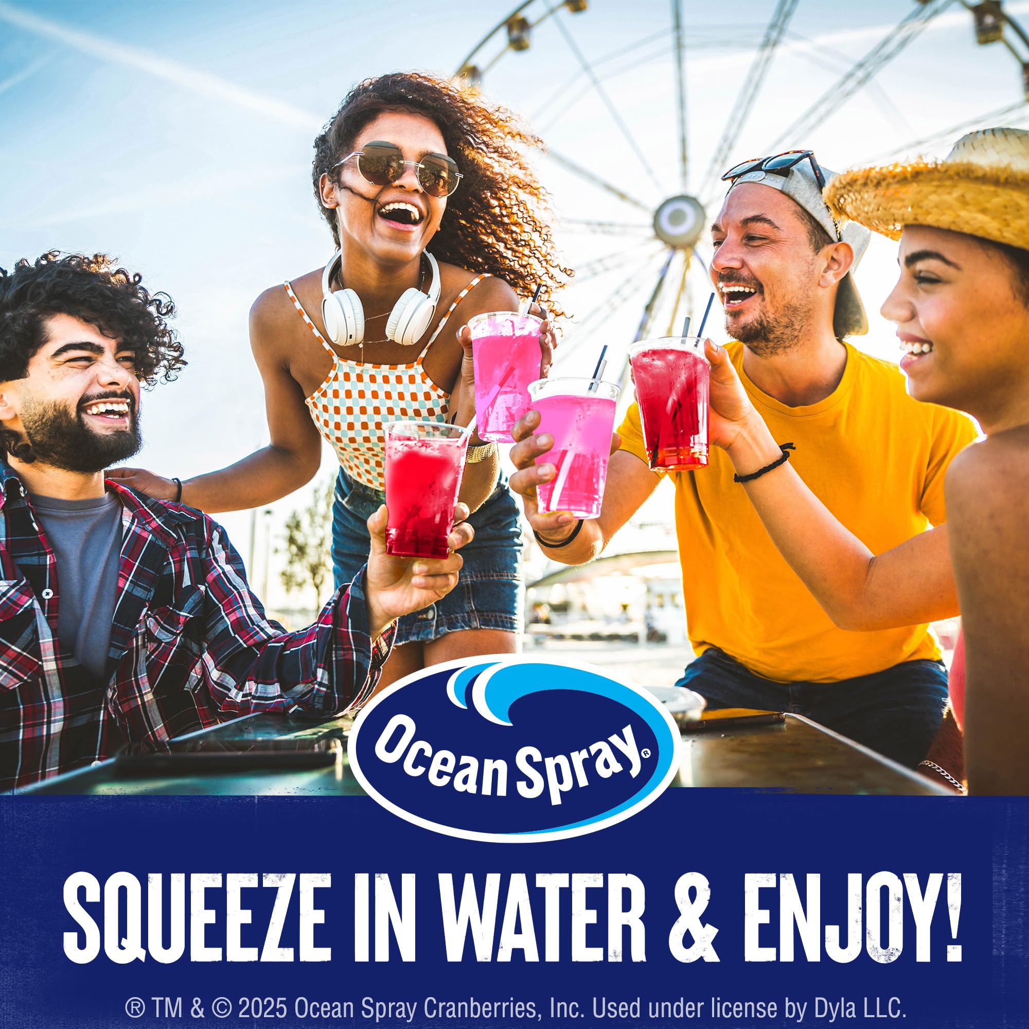 Juicy Mixes Ocean Spray White Cran-Strawberry glass with poured drink