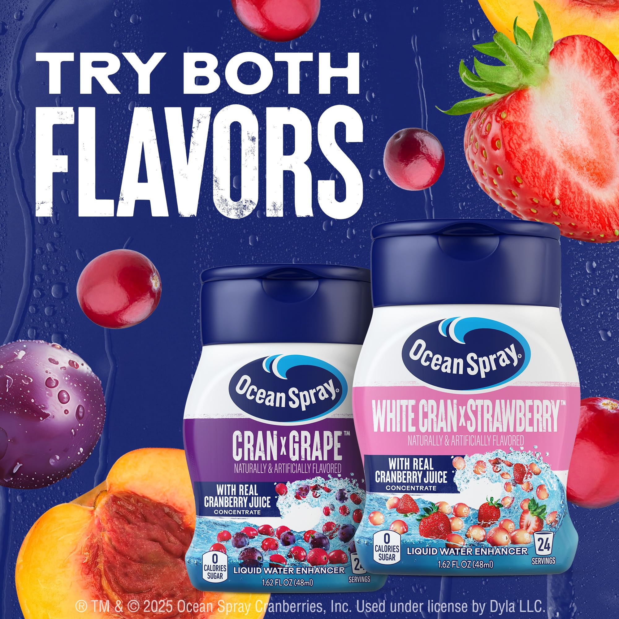 Juicy Mixes Ocean Spray White Cran-Strawberry on-the-go travel pack