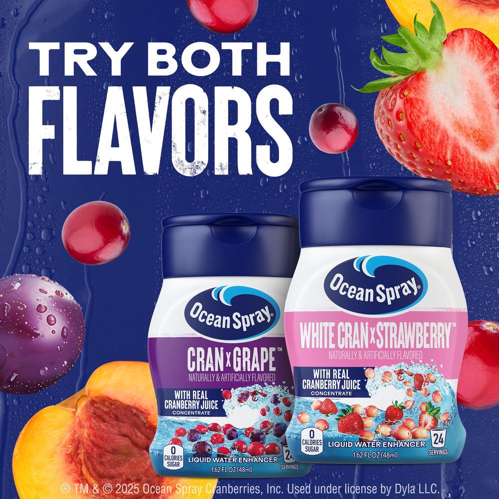 Juicy Mixes Ocean Spray White Cran-Strawberry on-the-go travel pack