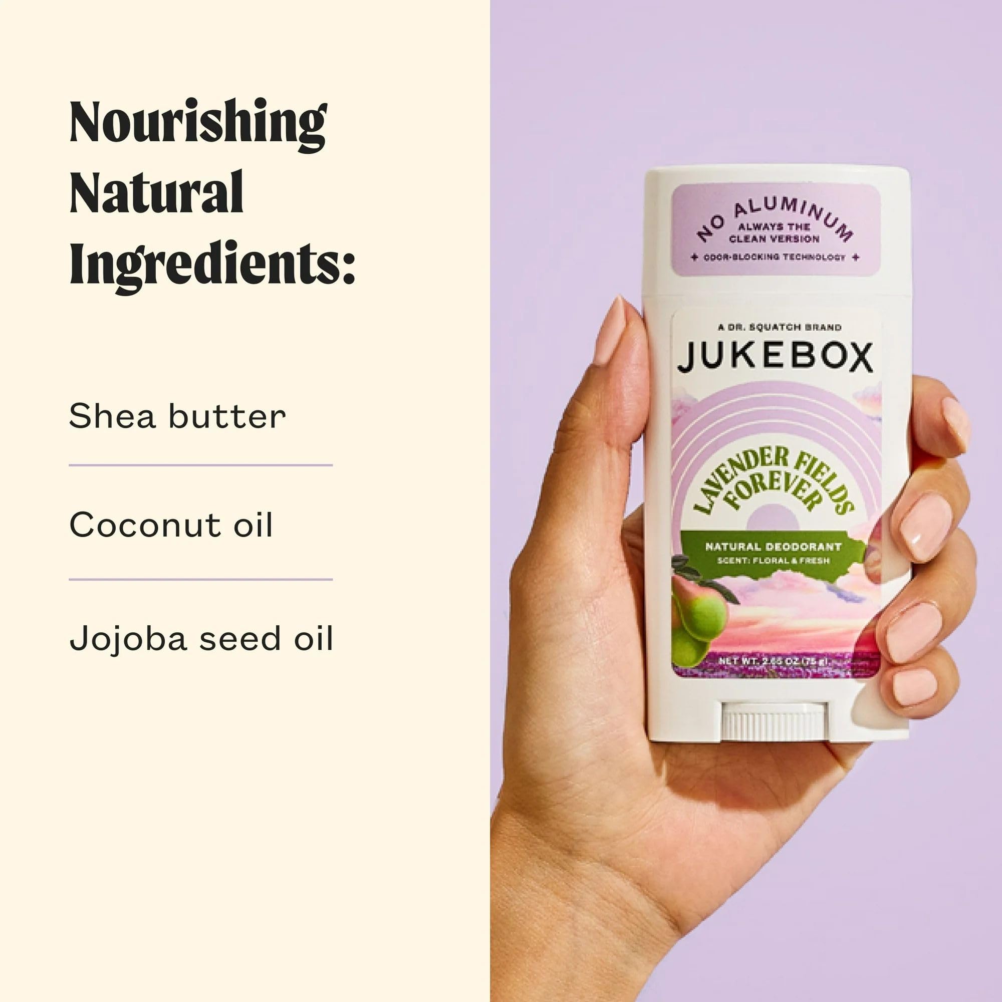 JUKEBOX charcoal odor-control ingredient visible on product label