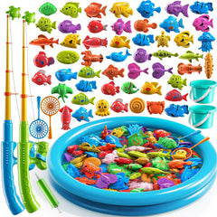 JUKUDAHU magnet fishing toy pole-rod boosts hand-eye coordination during active play.