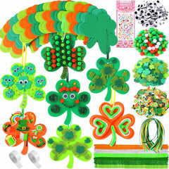JULBEAR St Patrick's Day kit packaging shows contents for quick crafting.