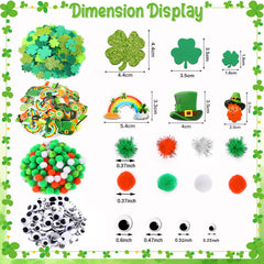 JULBEAR shamrock ornaments in foam offer festive room decorations.