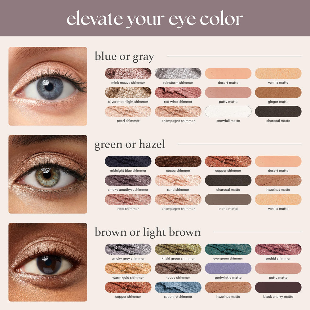 Julep Eyeshadow 101 Cocoa Shimmer shimmer detail on lid