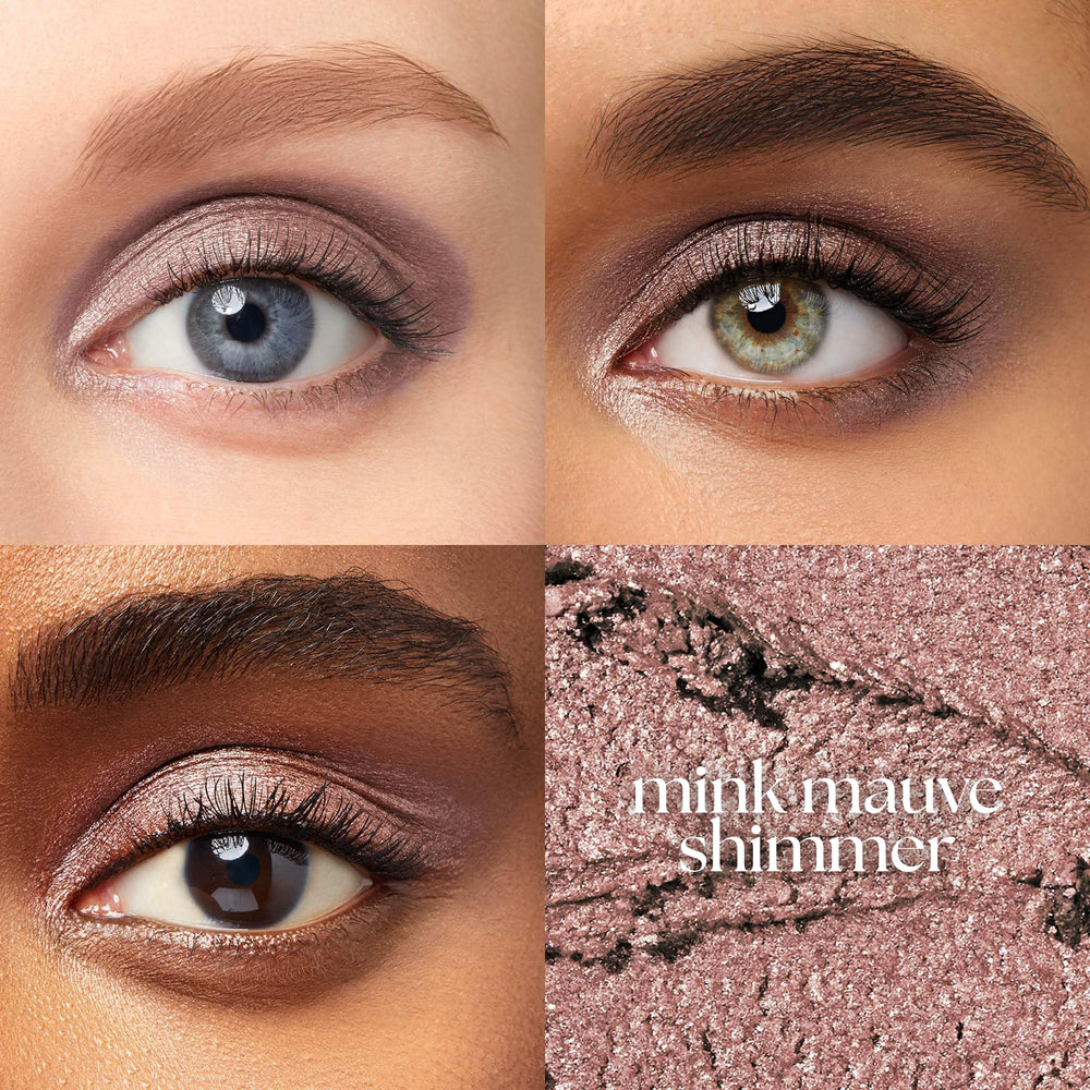 Julep Eyeshadow 101 Mink Mauve Shimmer swatch highlights pigment and shimmer