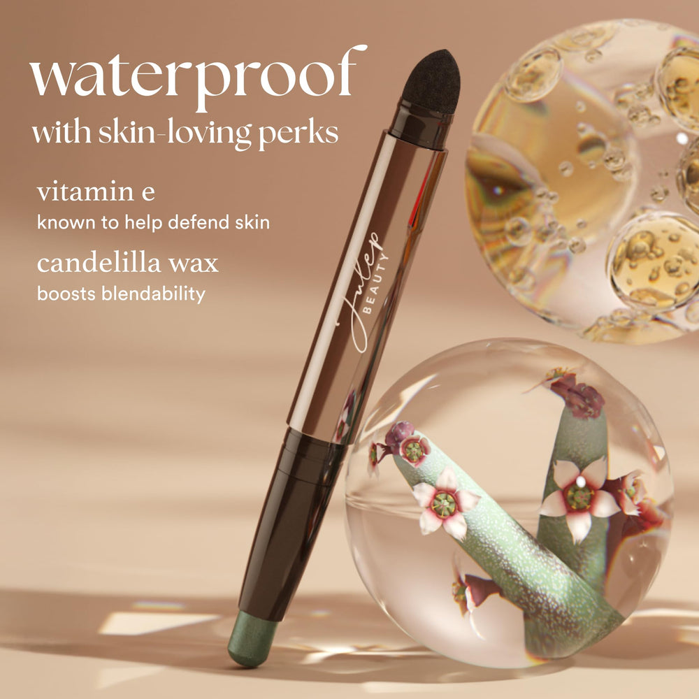 Julep Eyeshadow 101 neutral brown beige shade complements quick workday looks.