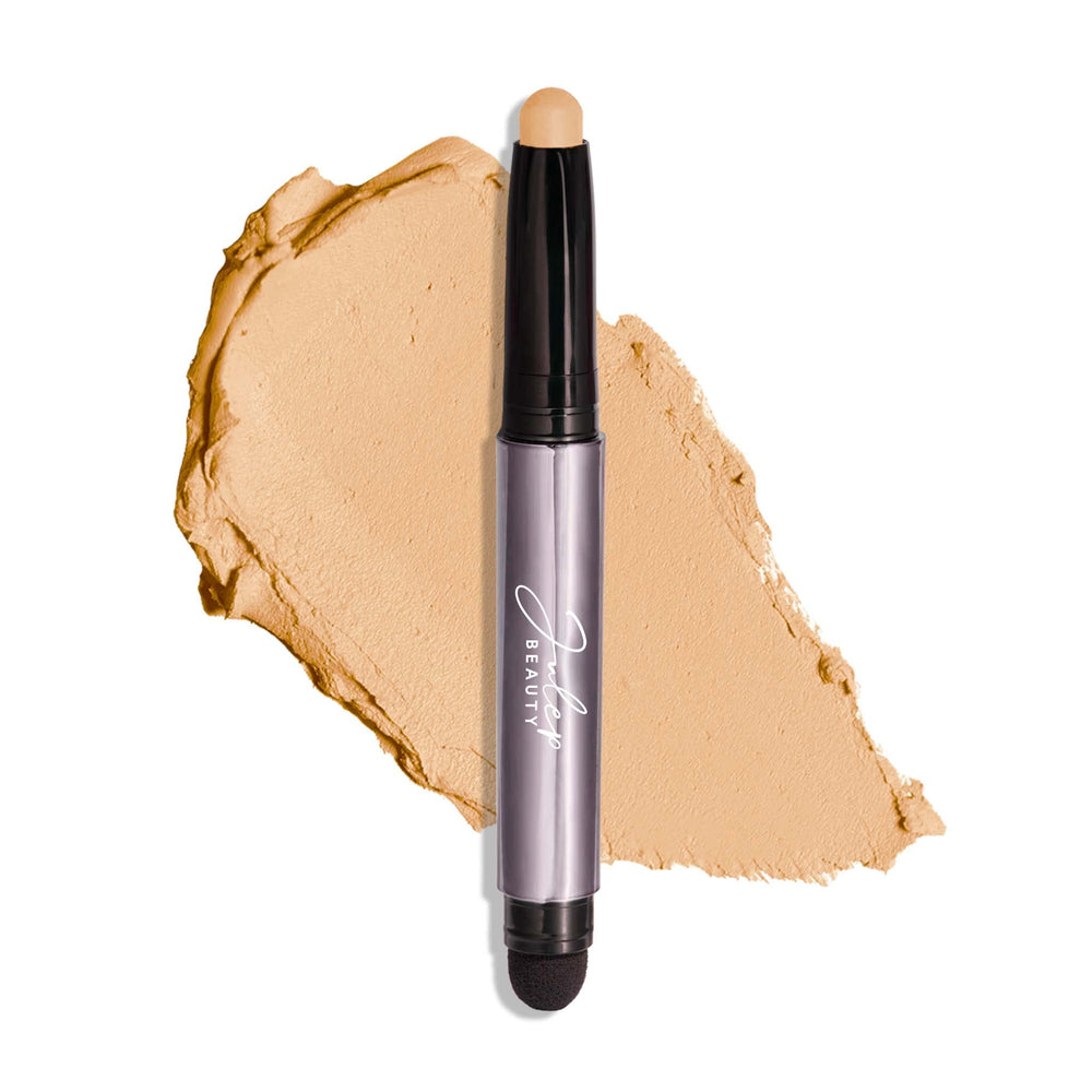 Julep Eyeshadow 101 Vanilla Matte swatch showing creamy texture for easy blending