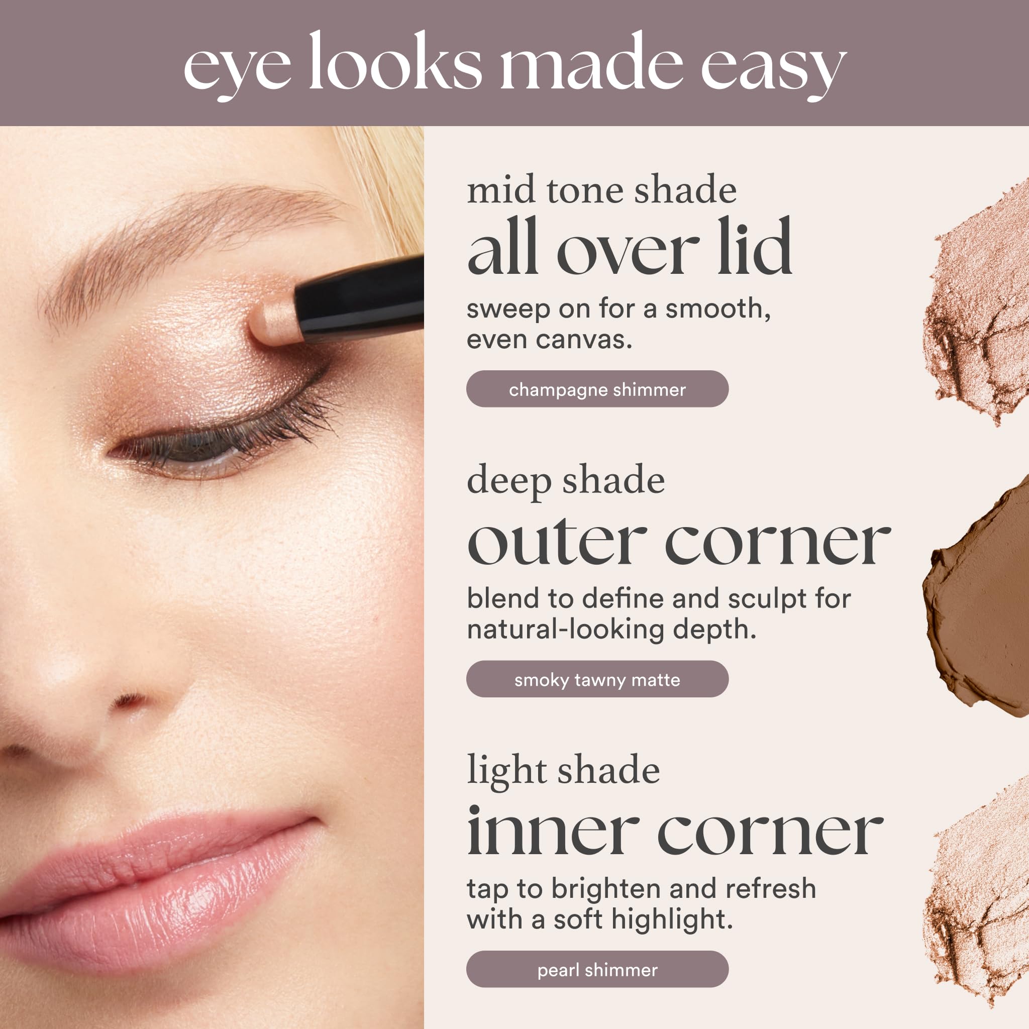 Julep Eyeshadow 101 waterproof longwear resists smudging all day