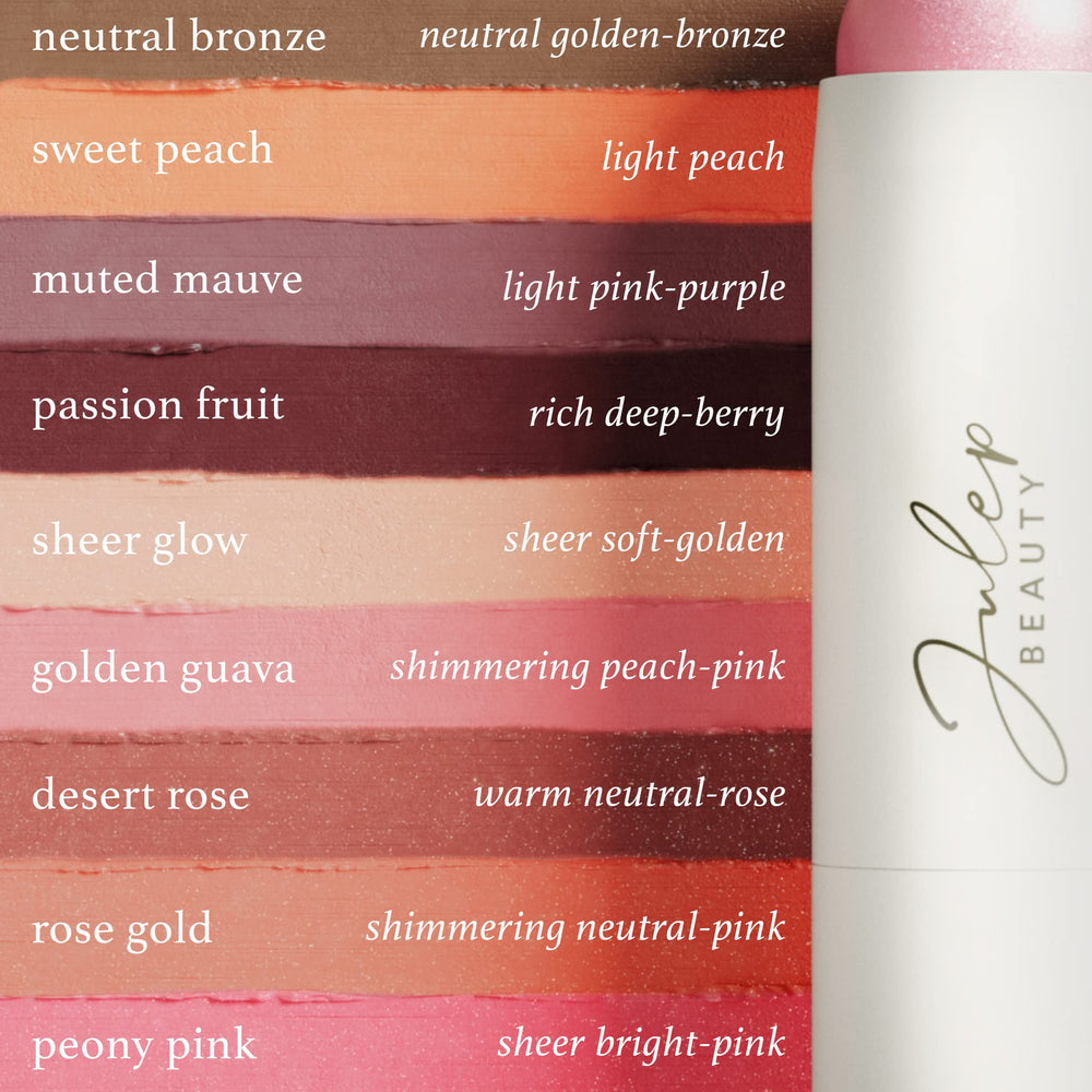 Julep Skip The Brush cheek blend reveals a soft radiant finish.