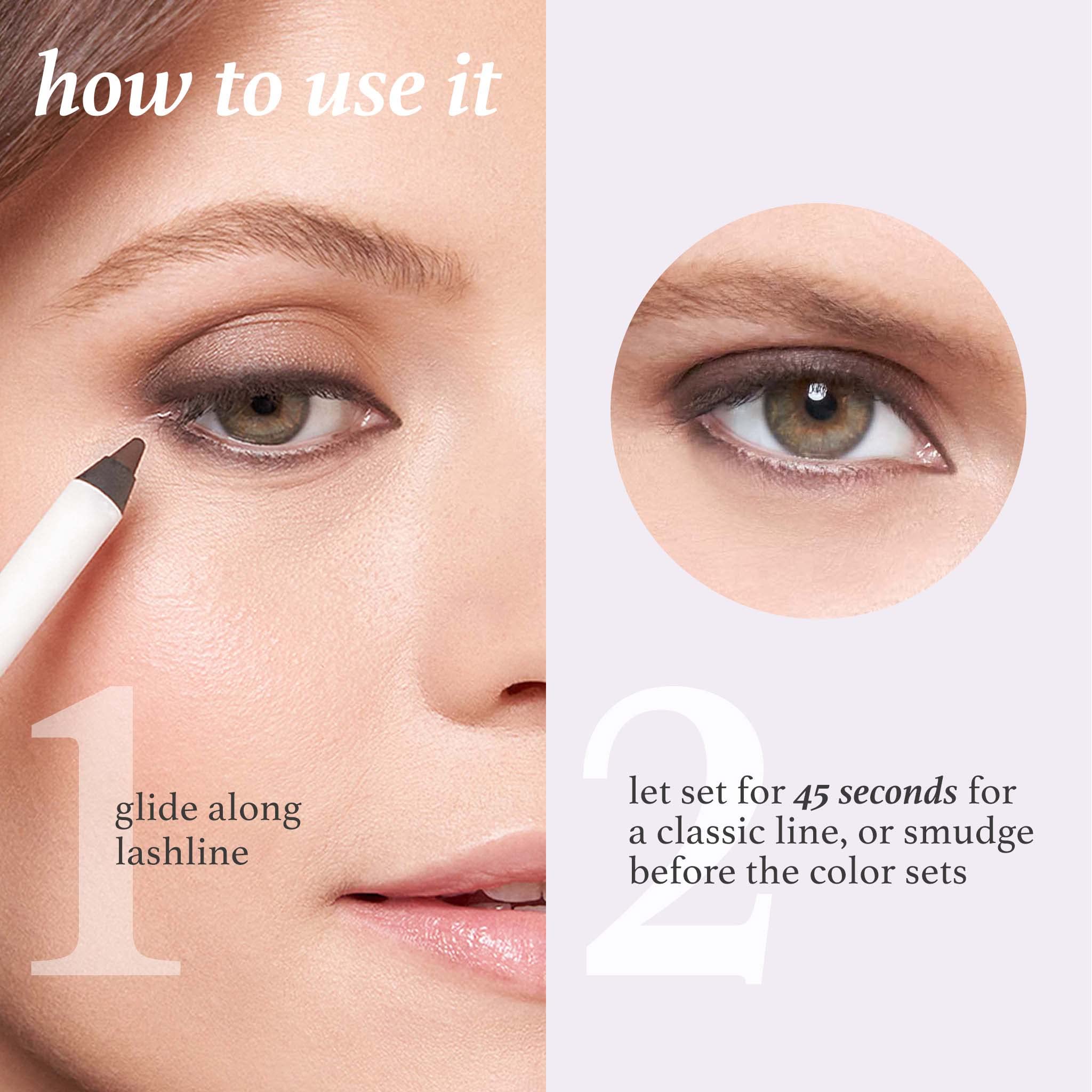 Julep camo green matte pencil defines delicate waterlines safely