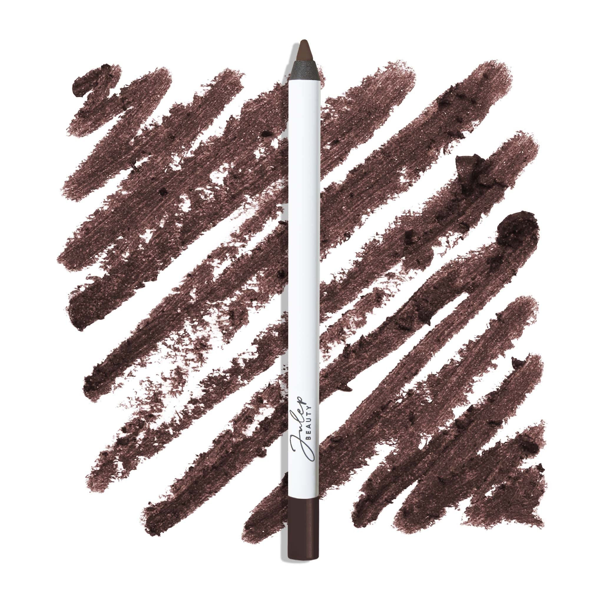 Julep When Pencil Met Gel Chocolate Brown Shimmer swatch reveals rich color and sparkle
