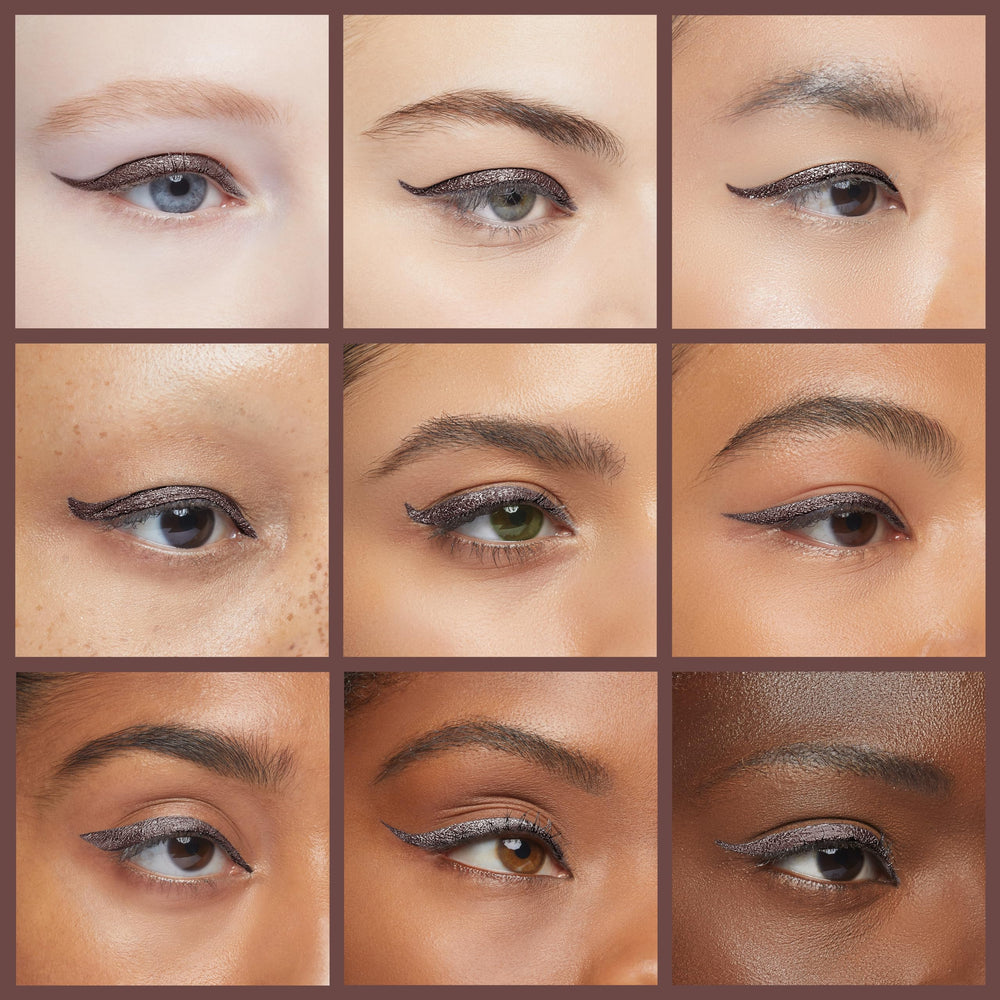 Julep When Pencil Met Gel wing look closeup for sharp, controlled liner