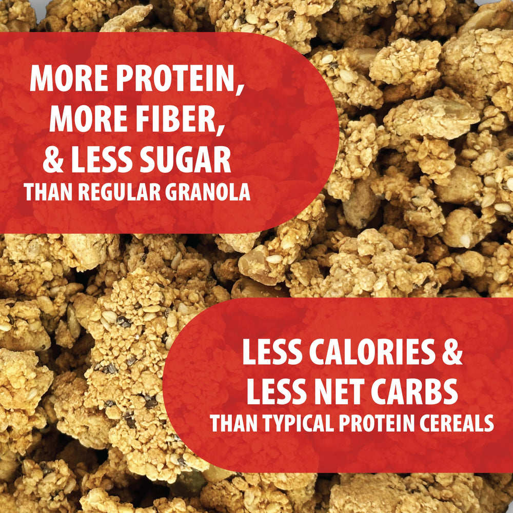Julian Bakery ProGranola Peanut Butter Cluster served as a ready snack.