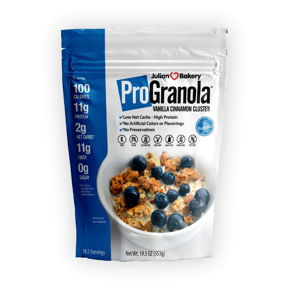 Julian Bakery ProGranola Vanilla Cinnamon bowl for a protein-packed breakfast option