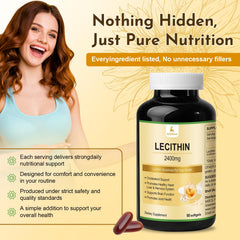 JulyDeer sunflower lecithin bottle label shows non-GMO and soy-free attributes.