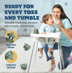 Jumble Dream leak-proof lid closeup reduces spills during travel.
