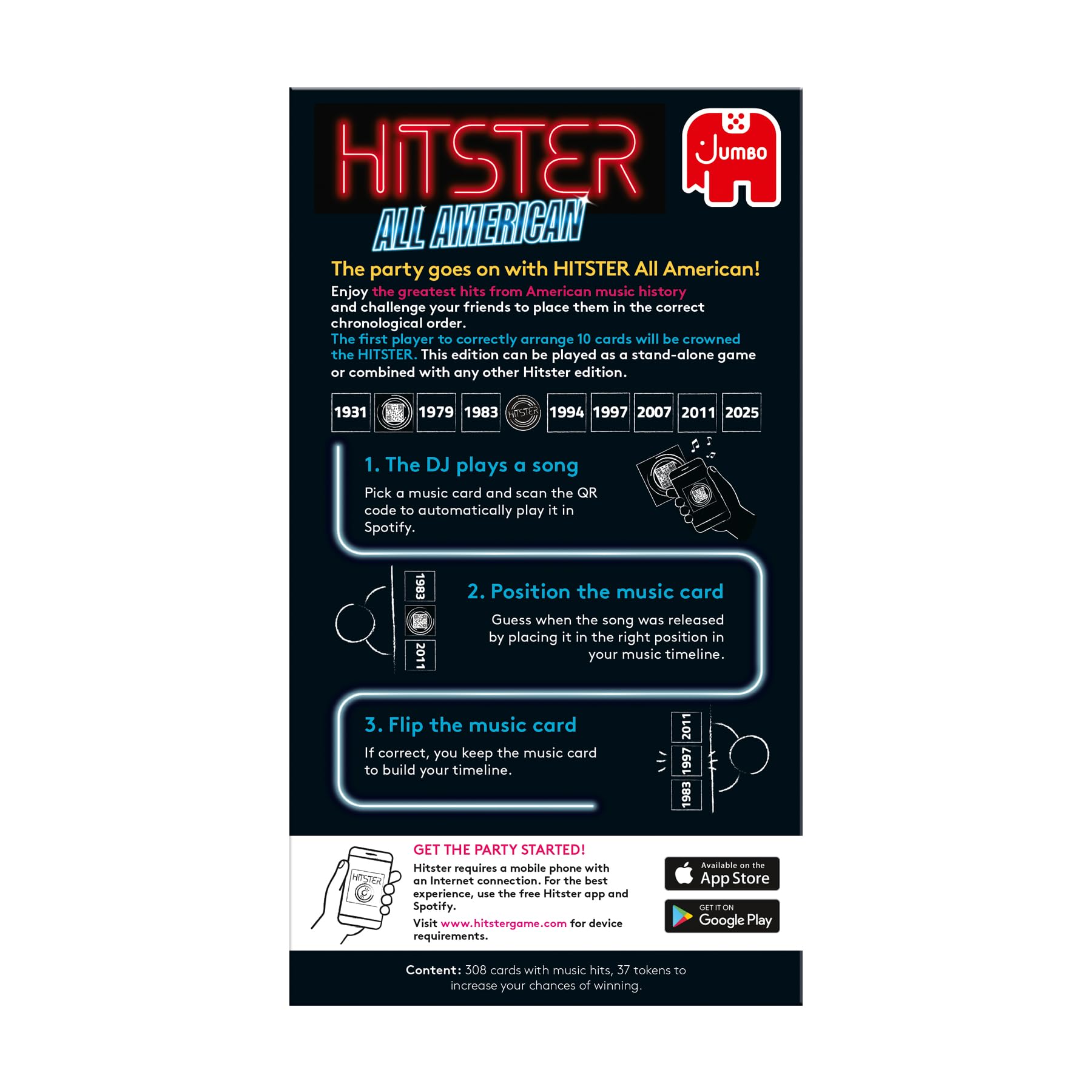 Jumbo Hitster US Edition pack ideal for American music lovers.