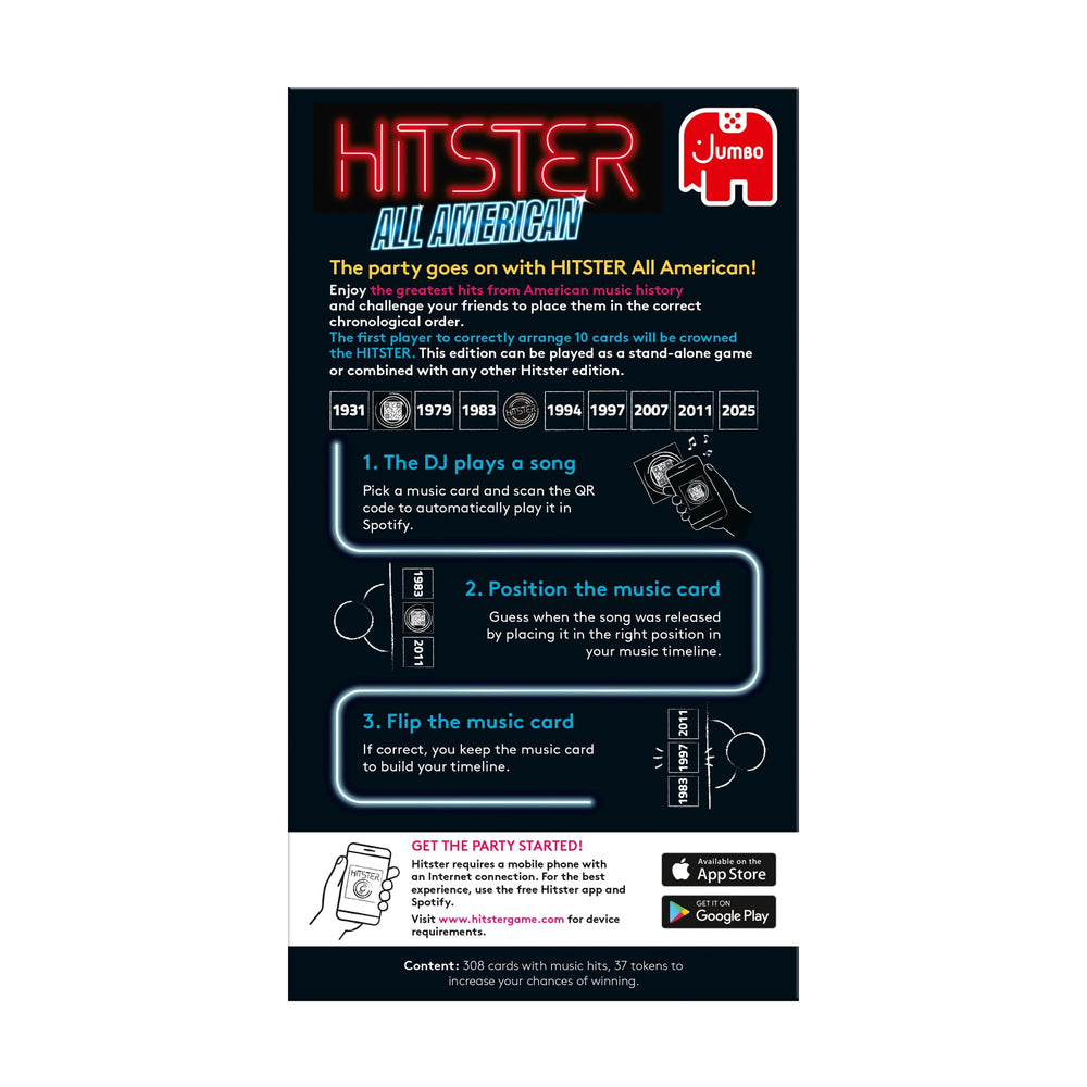 Jumbo Hitster US Edition pack ideal for American music lovers.