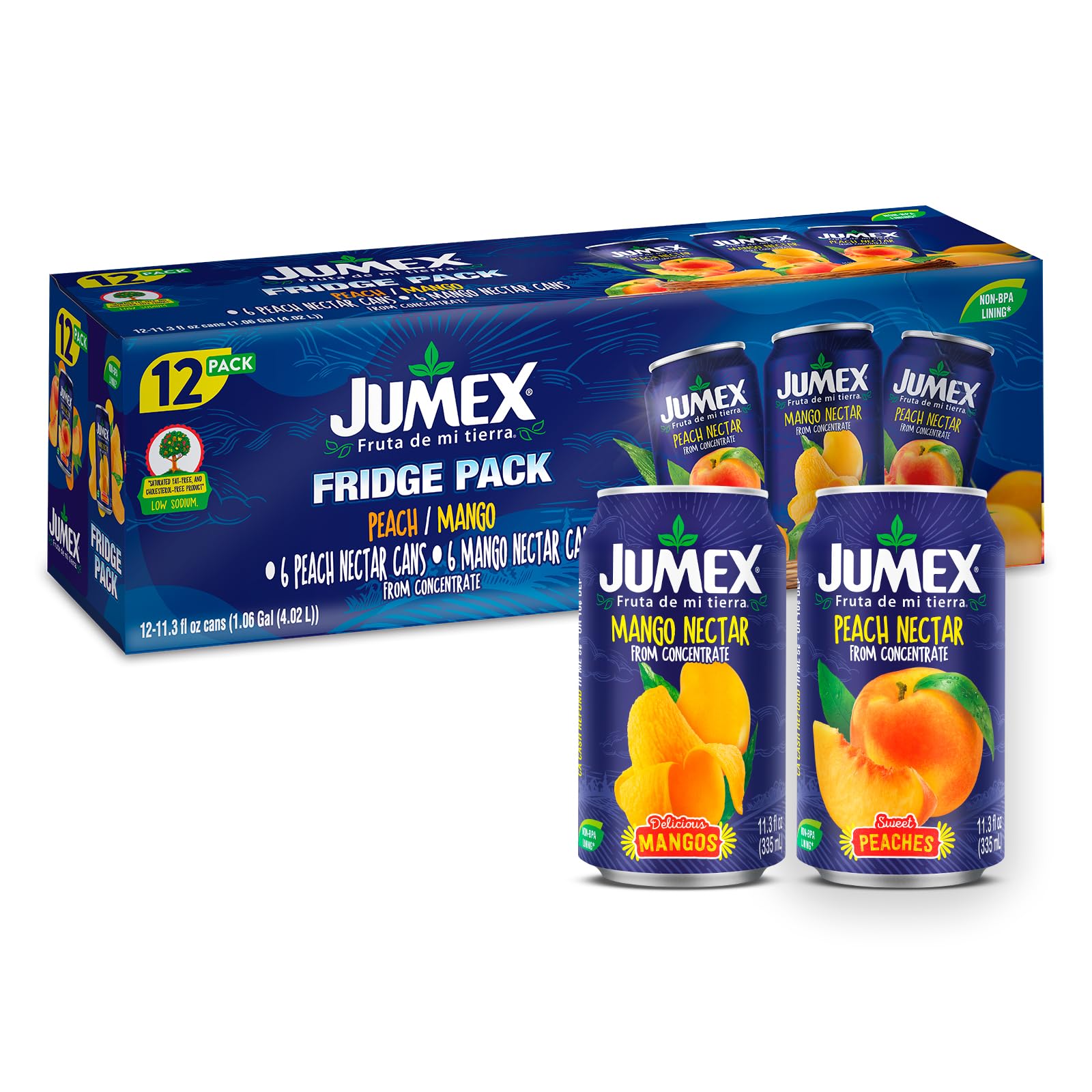 Jumex Mango Nectar bottle pour showing tropical flavor ideal for smoothies