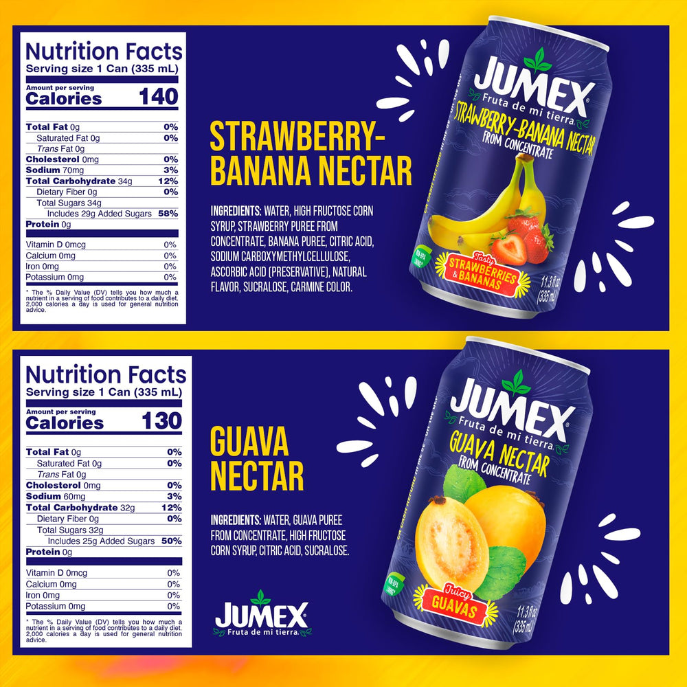 Jumex nectar being poured into a glass for refreshment or cocktails
