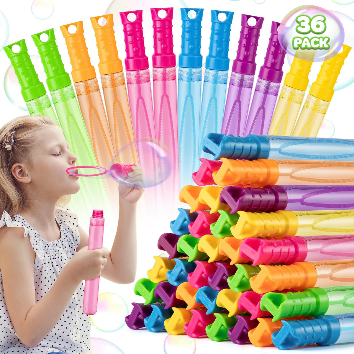 Jumlys bubble wands red, vivid color for party favors and outdoor play.