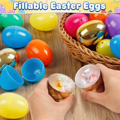 Fillable Jumlys Easter eggs ready for small surprises in baskets