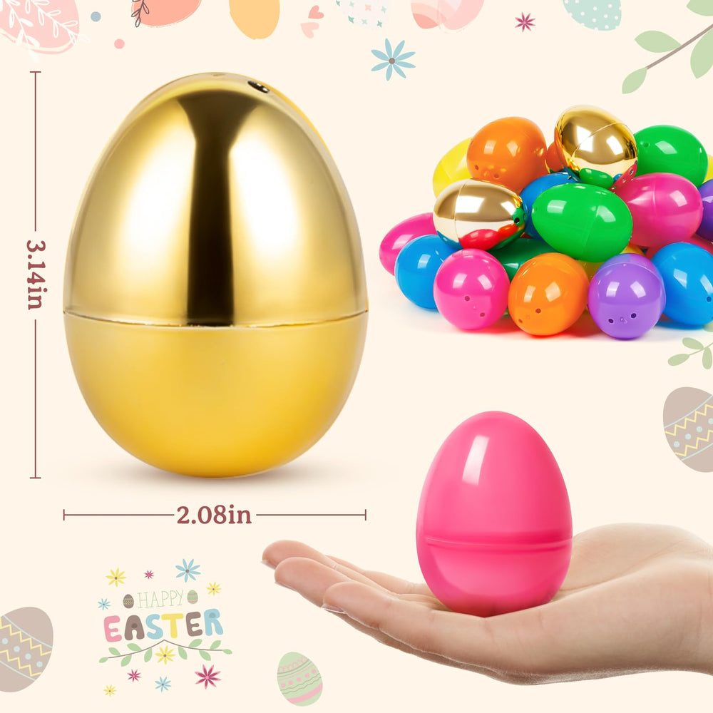 Jumlys Easter eggs hinge design keeping halves aligned for reuse