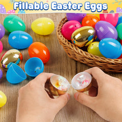 Jumlys eggs with hinge design keep halves together during play