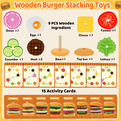 Jumlys burger lettuce piece for fine motor practice and color recognition.
