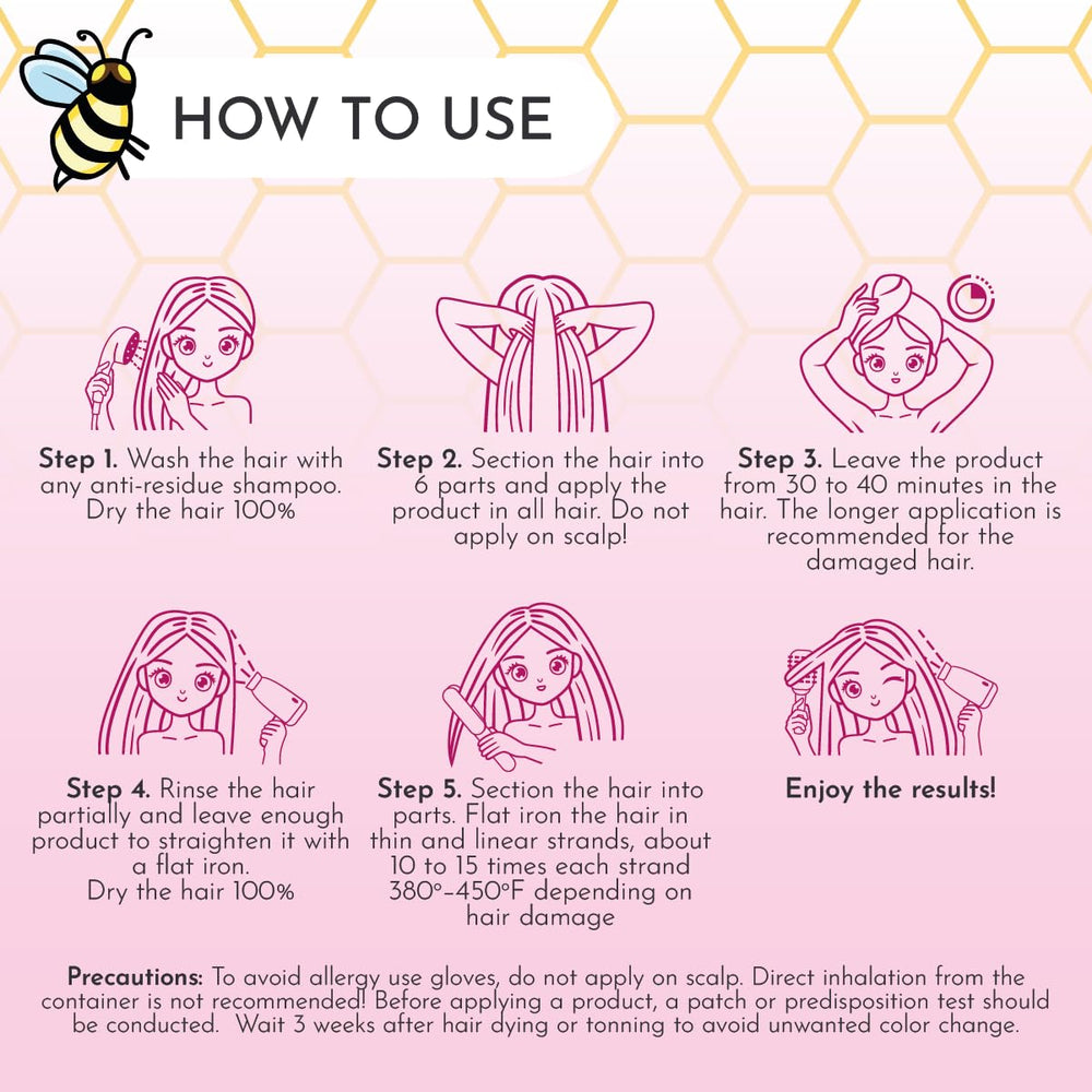 Jumybee B-Tox frizz-free finish on silky hair result