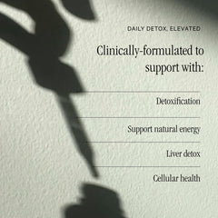 Juna Detox Chlorophyll Drops in a glass of spa-water with lemon and mint.