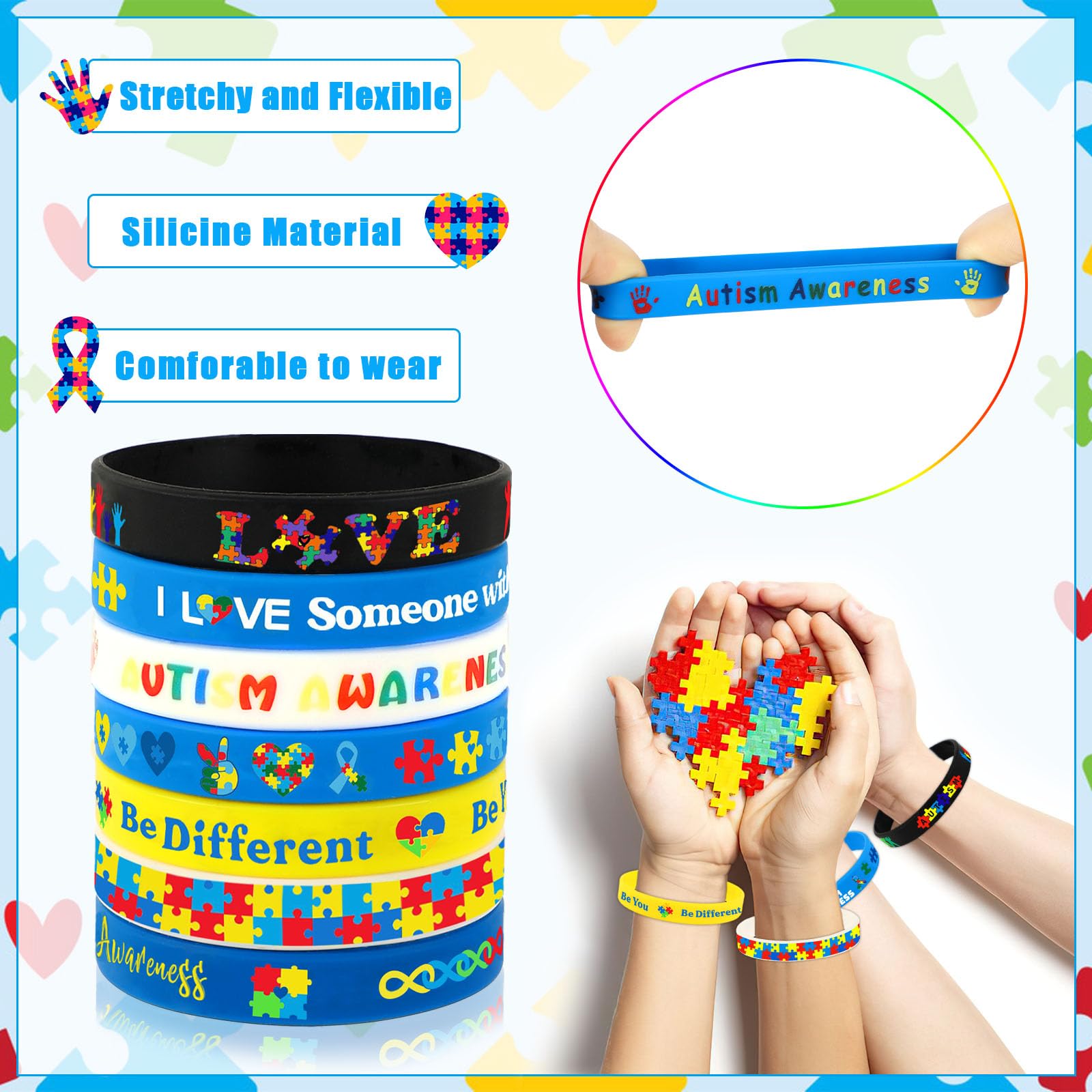 JUNEBRUSHS seven-design bracelet set provides versatile looks for events