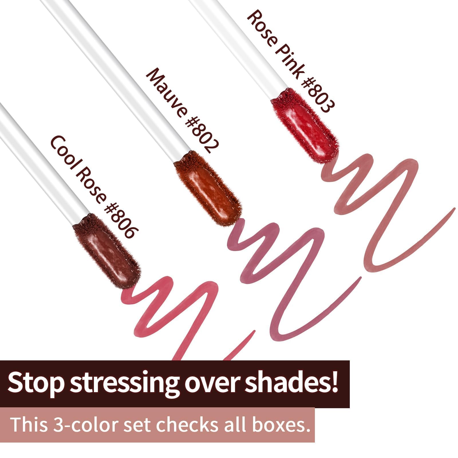 JUNECODE precision tweezers included for precise lip lines