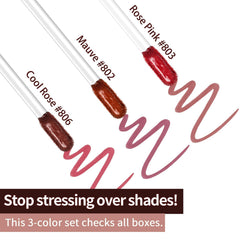 JUNECODE precision tweezers included for precise lip lines
