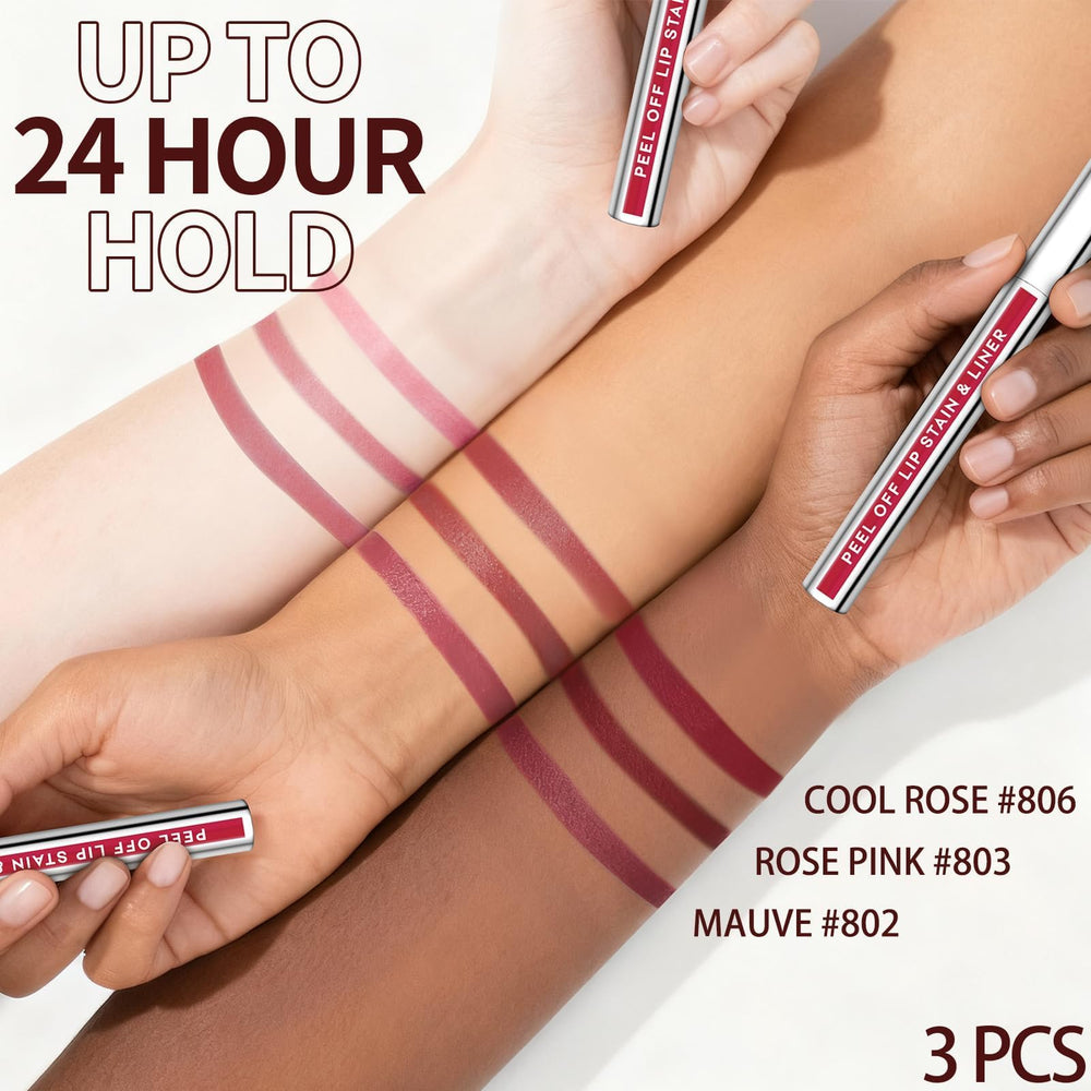 JUNECODE shade swatches 802, 803, 806 show nude to red options