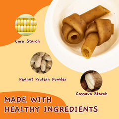 Jungle Calling digestible chews provide a safe chew experience without rawhide.