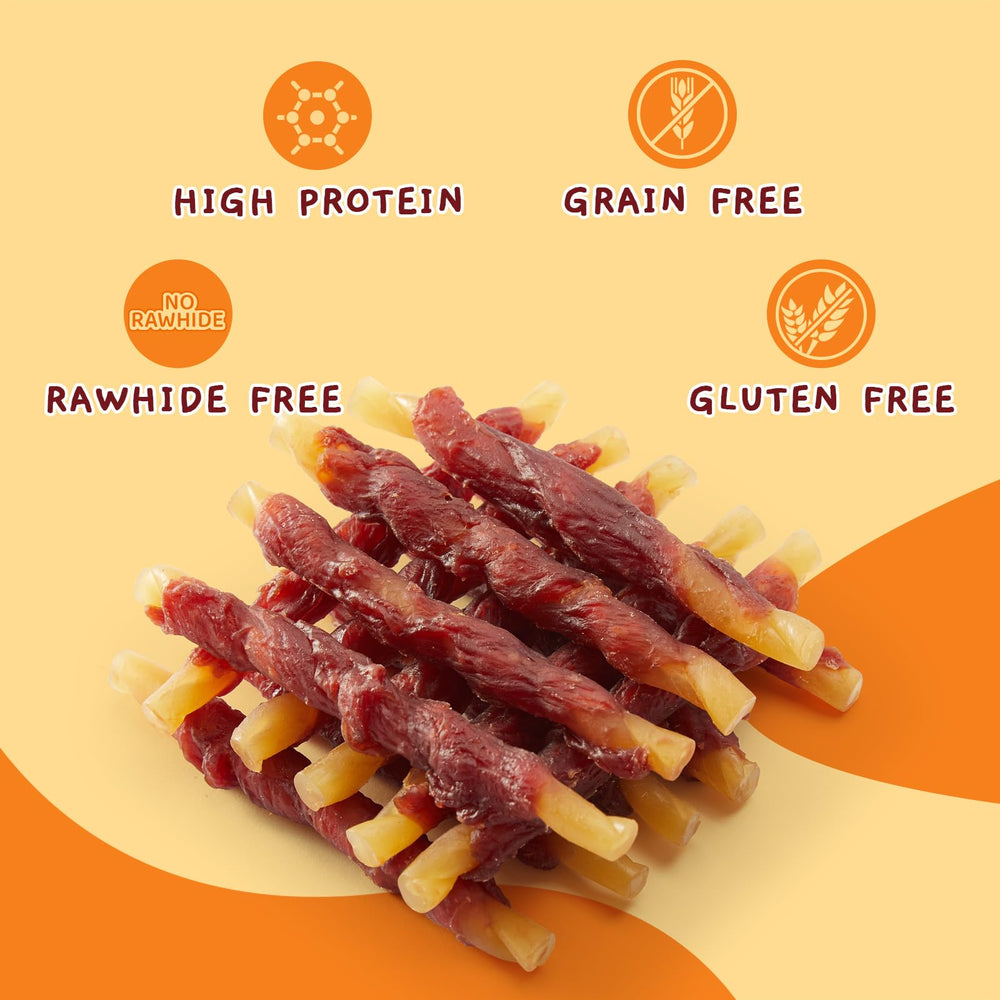 Jungle Calling Duck Wrapped Cod Sticks limited ingredients—no artificial additives.